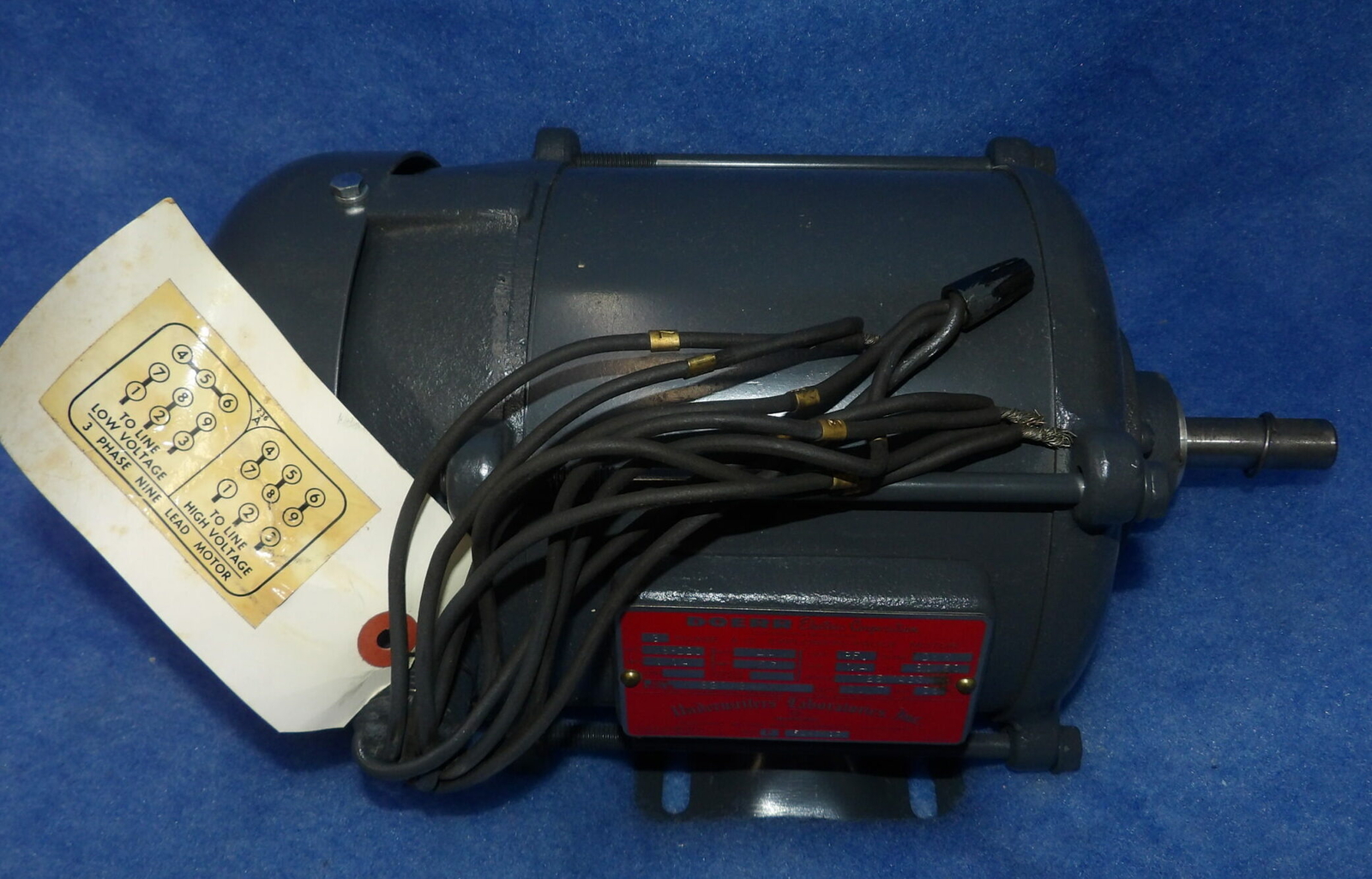 NIB DOERR EXPLOSION PROOF MOTOR 62039 KW 1/4HP 1725/1425RPM 208-220/440V 3PH FRA