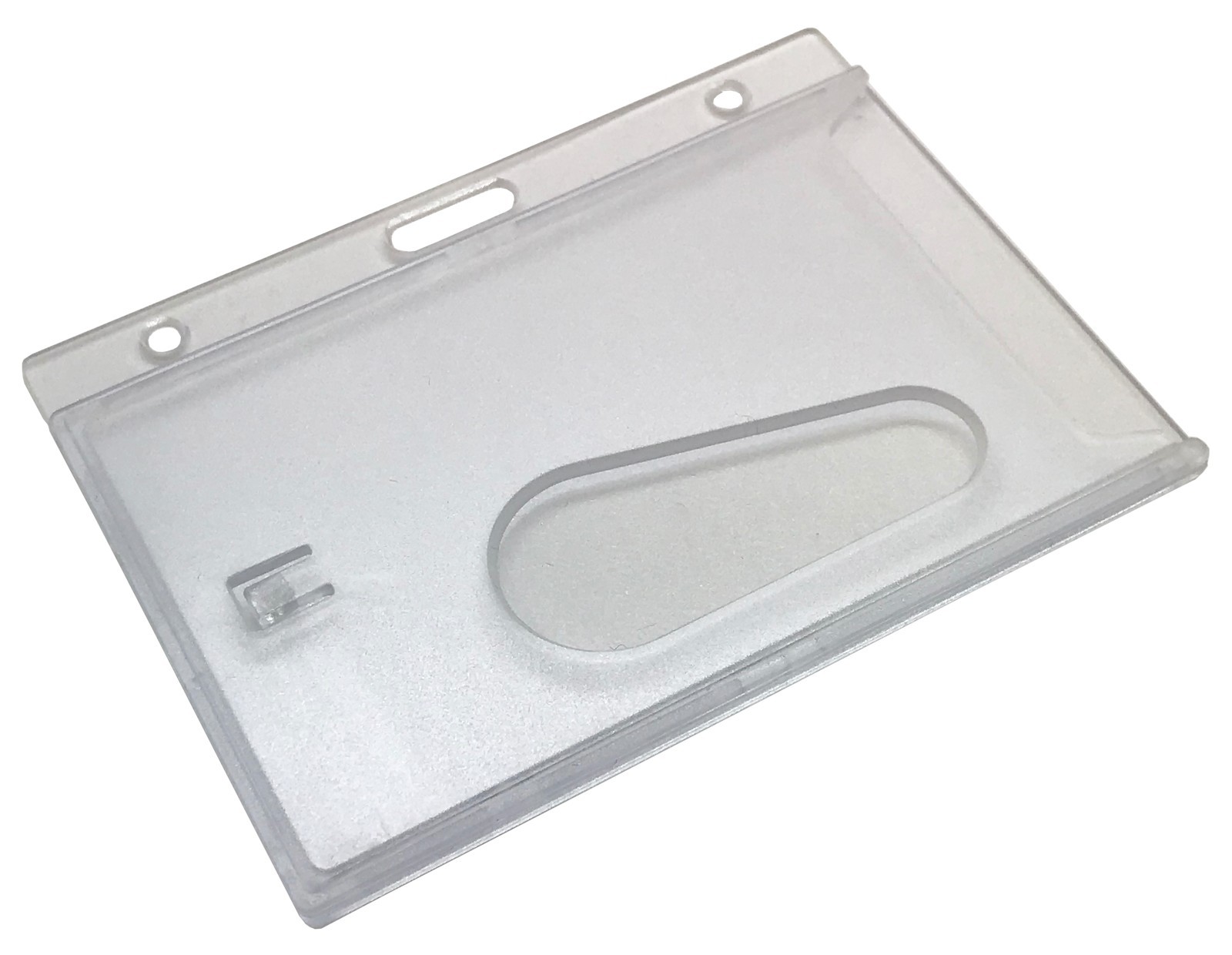 Enclosed ID Card Holder Clear ID Enclosed Card Holder, Landscape or Portrait