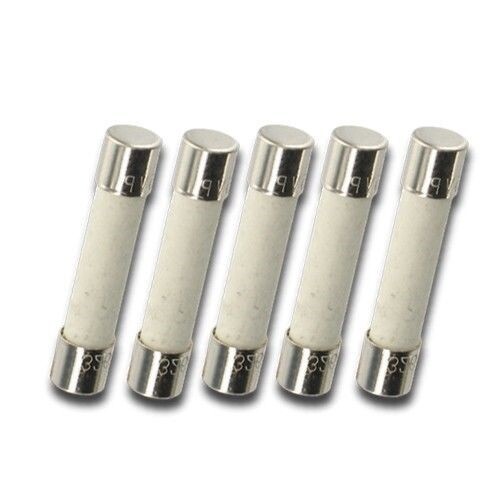 Pack of 5, 5x20mm 500mA 125v/250v Slow Blow Ceramic Fuse, T500ma 0.5A 0.5 amp,