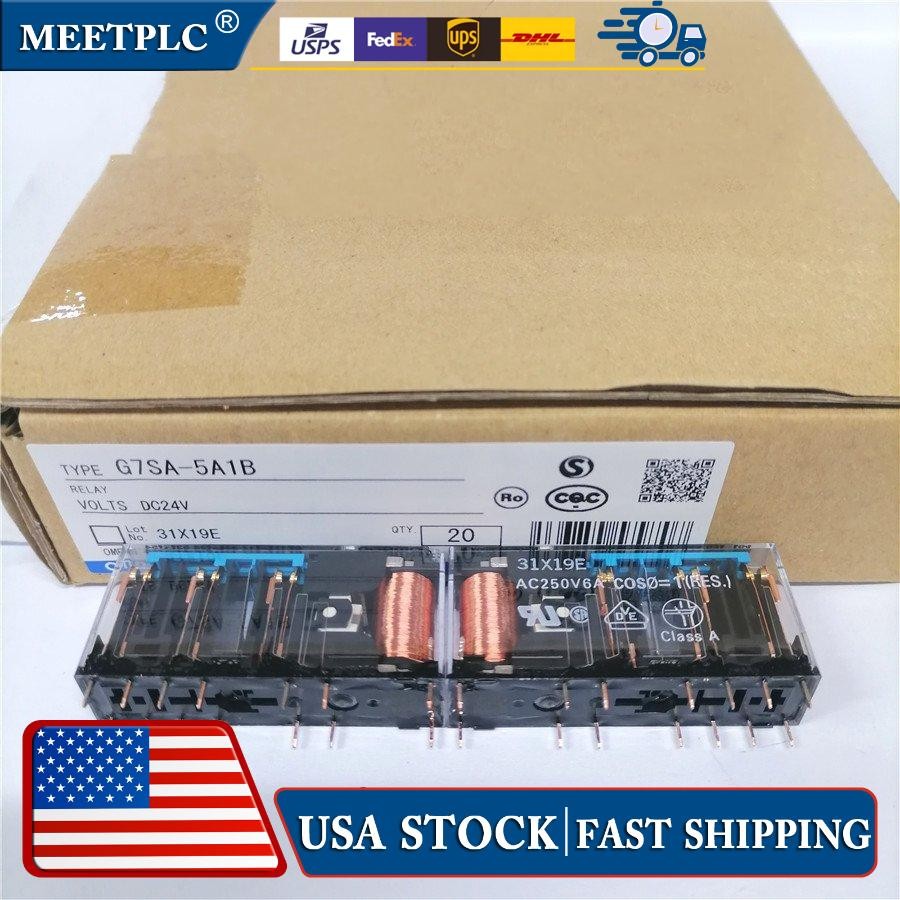 New Omron G7SA-5A1B G7SA5A1B DC24V Safety Relay Free Shipping 20PC/box