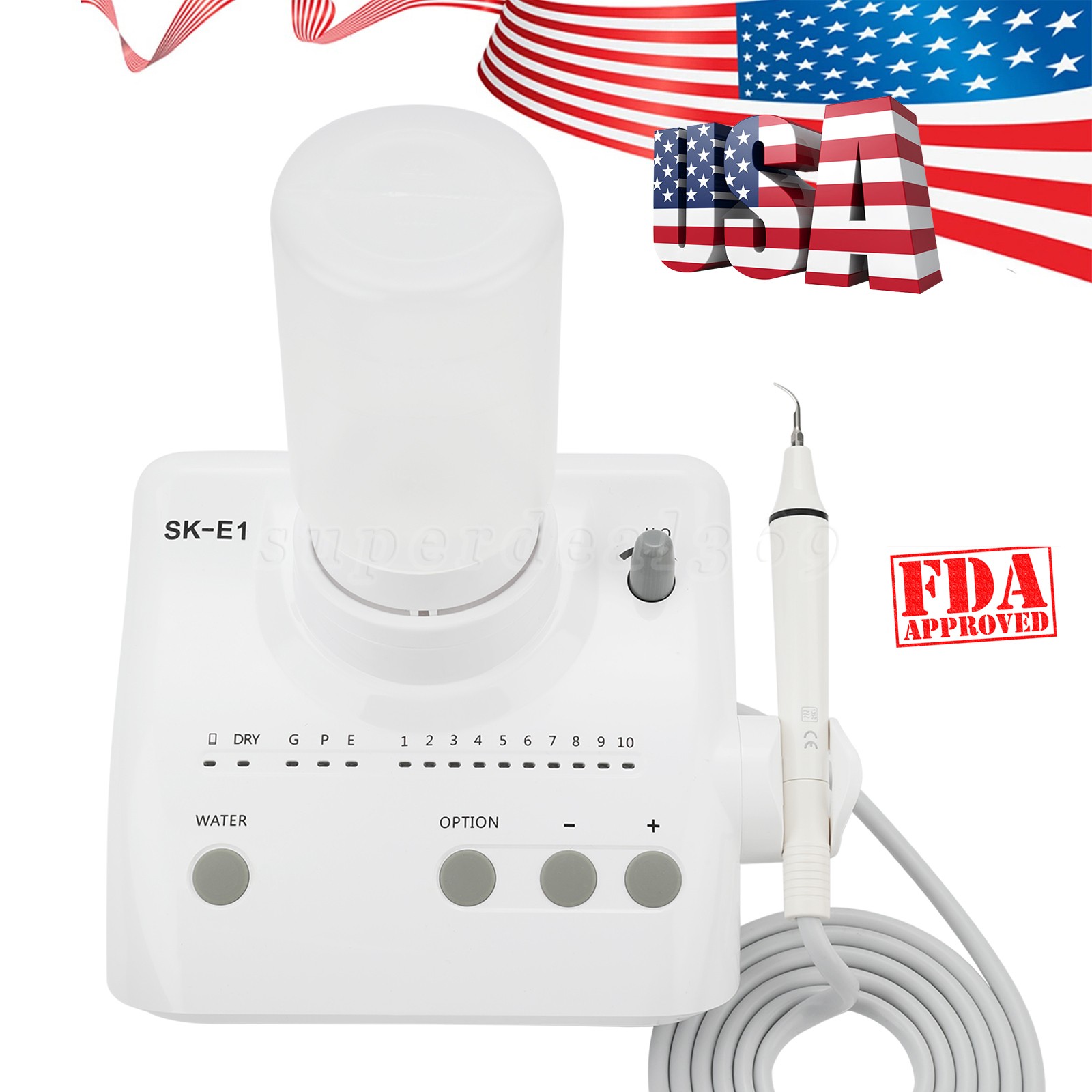 Auto Water Supply Dental Portable Ultrasonic Piezo Scaler fit Cavitron EMS CE