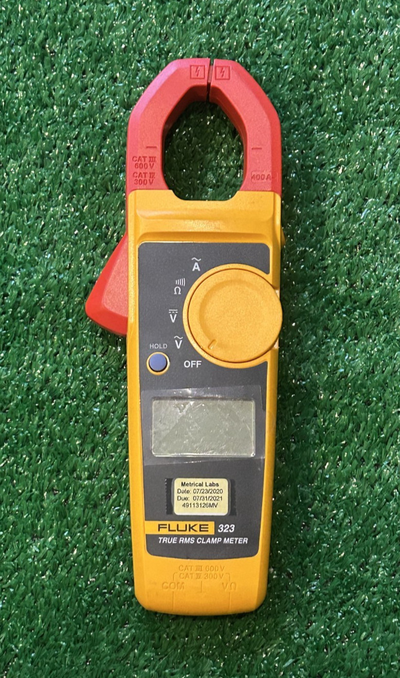 Fluke 323 True-rms Digital Display Clamp Meter Multimeter Sealed Screen Tested