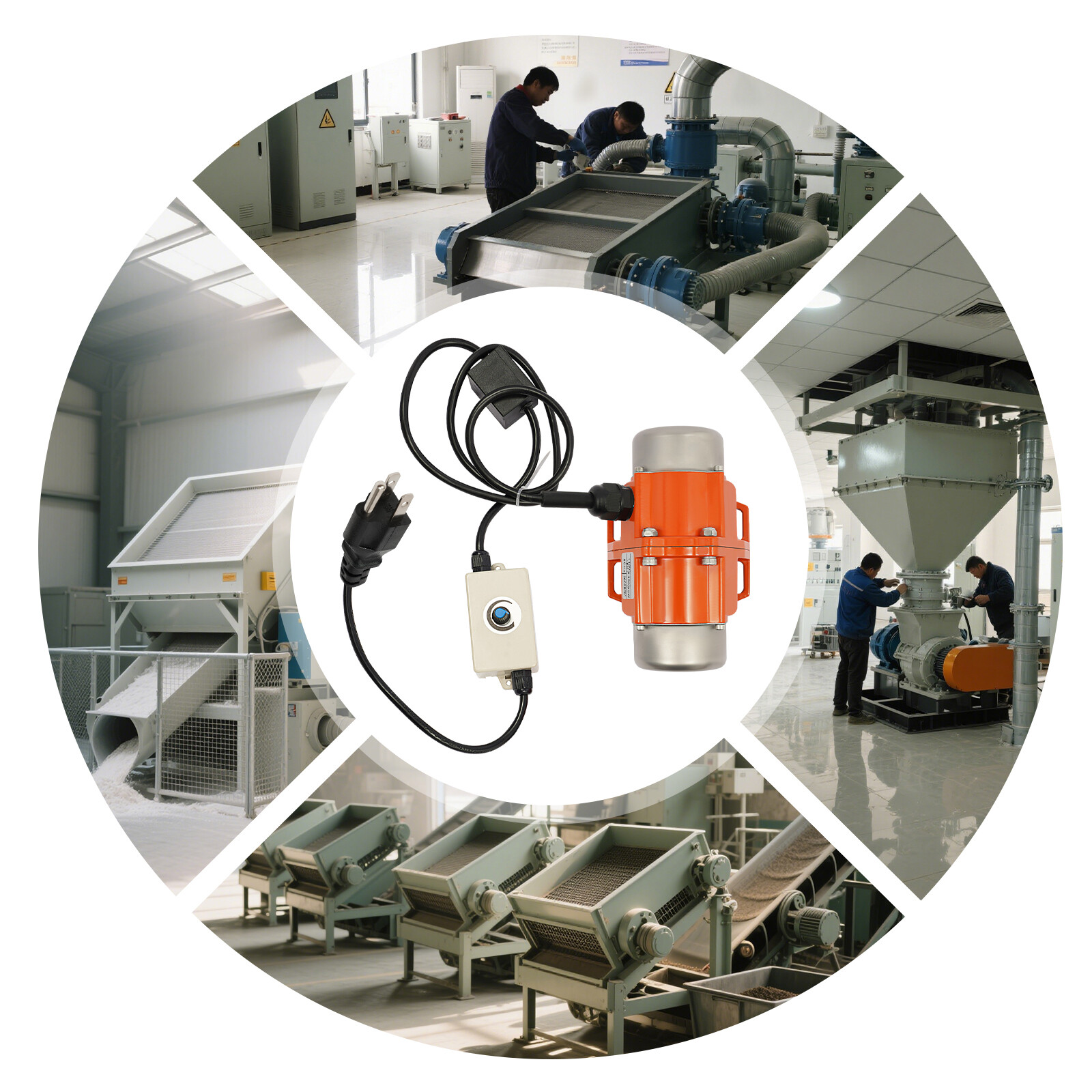 Vibrating Motor, 60W Vibrating Motor with Speed Controller, Vibrating Motor