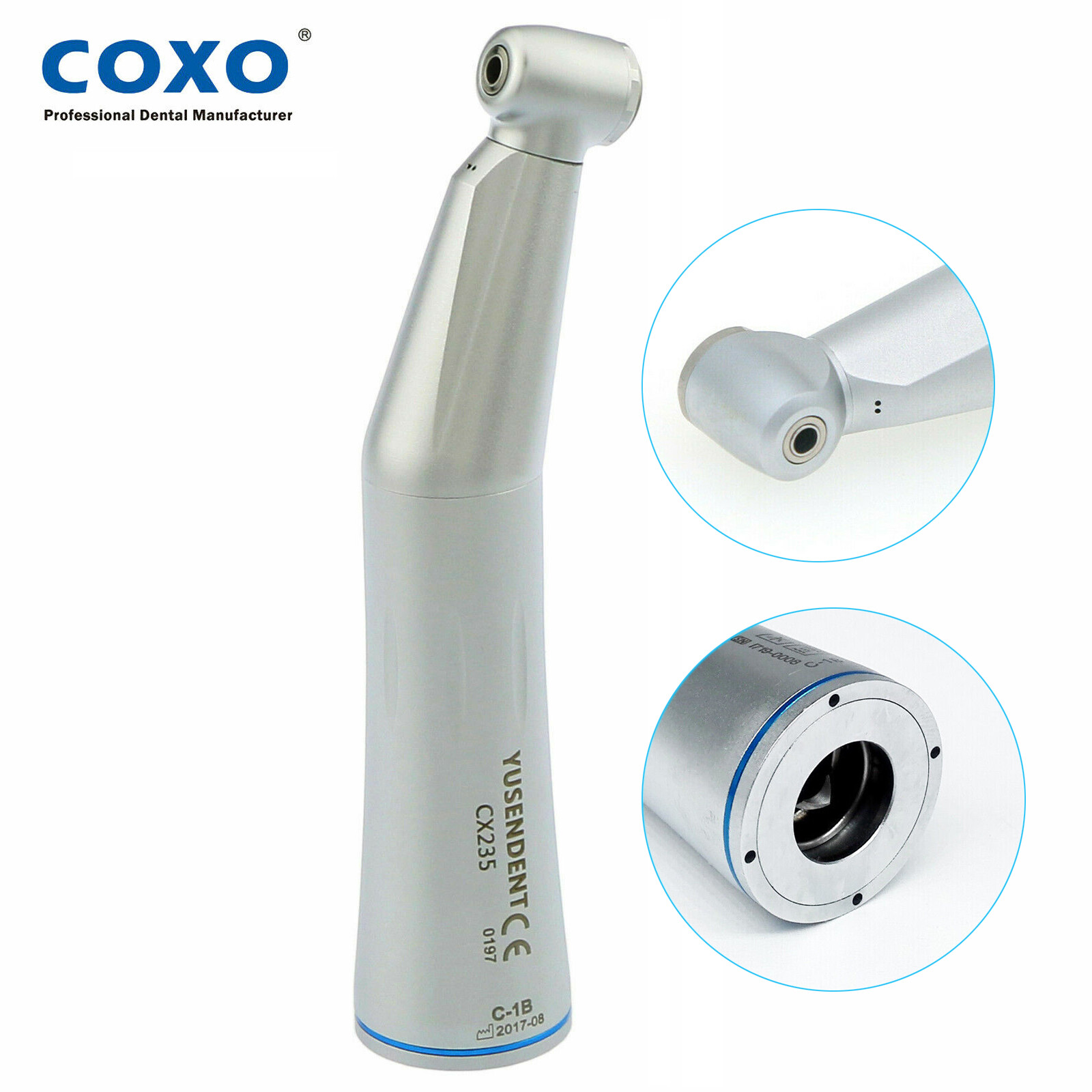 COXO YUSENDENT Dental Inner Water 1:1 Low Speed Contra Angle Handpiece CX235-1B