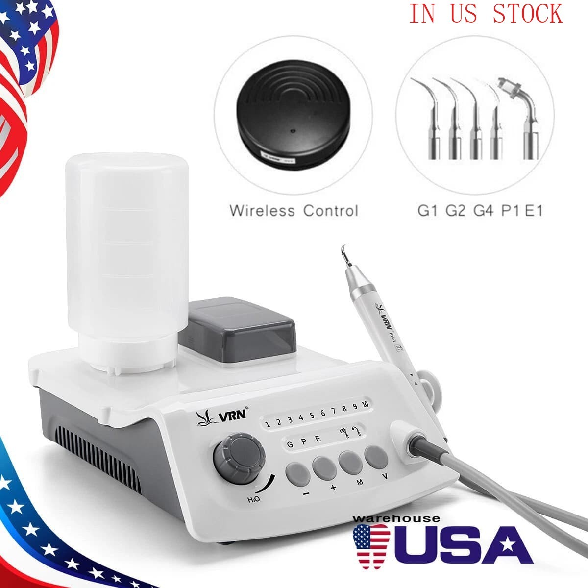 Dental Digital high-end Ultrasonic Scaler with LED Detachable Handpiece VRN-A8