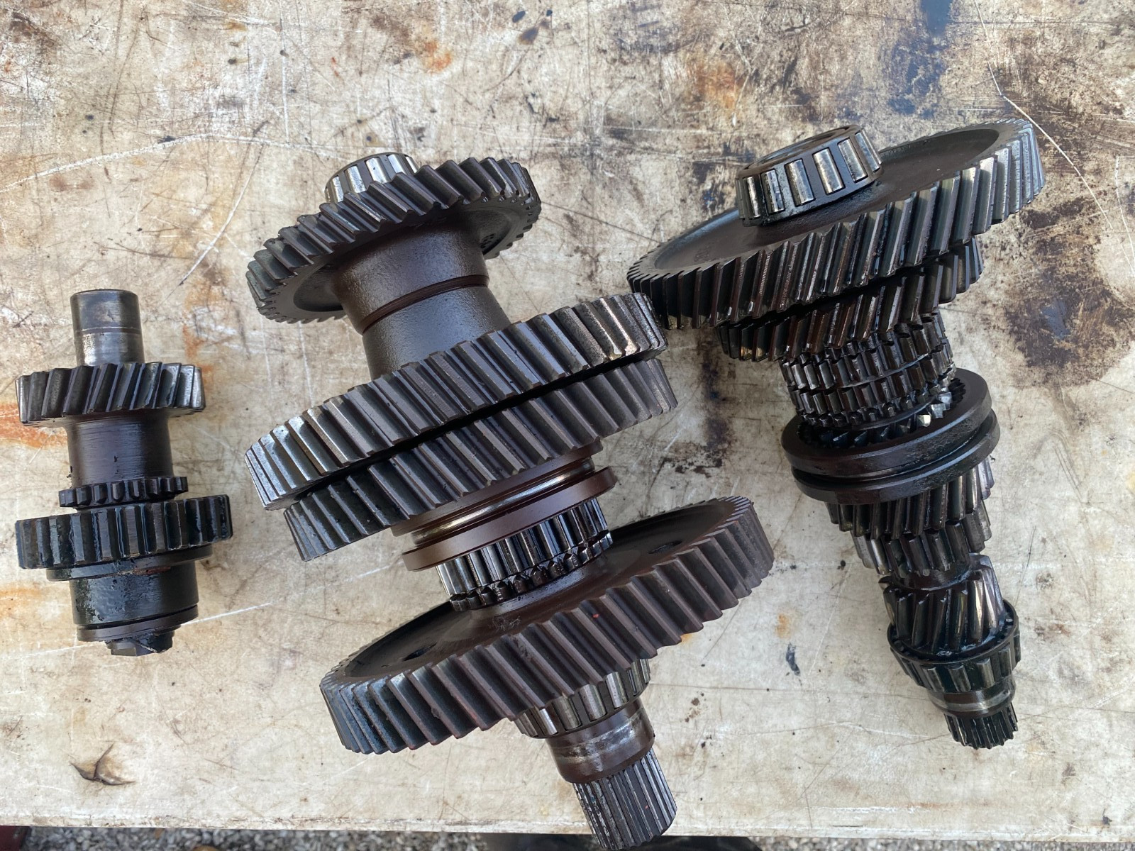 Ford Tractor 801-841 Transmission Top & Bottom Shafts W/Gears 4 Speed