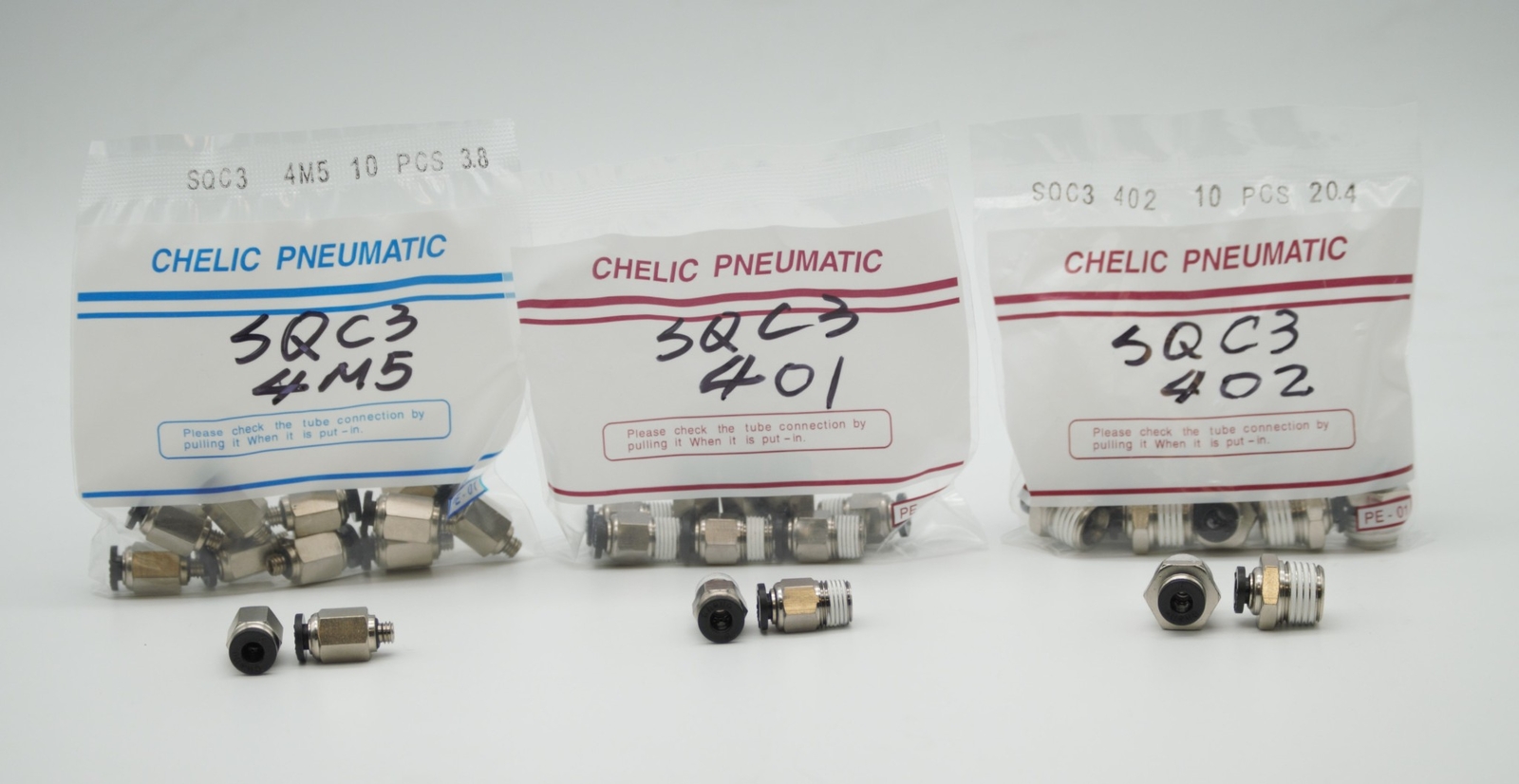 CHELIC SQC3 401 Ø4*1/8″ BSPT PUSH CONNECT MALE STRAIGHT Fitting (10 PCS PER BAG)