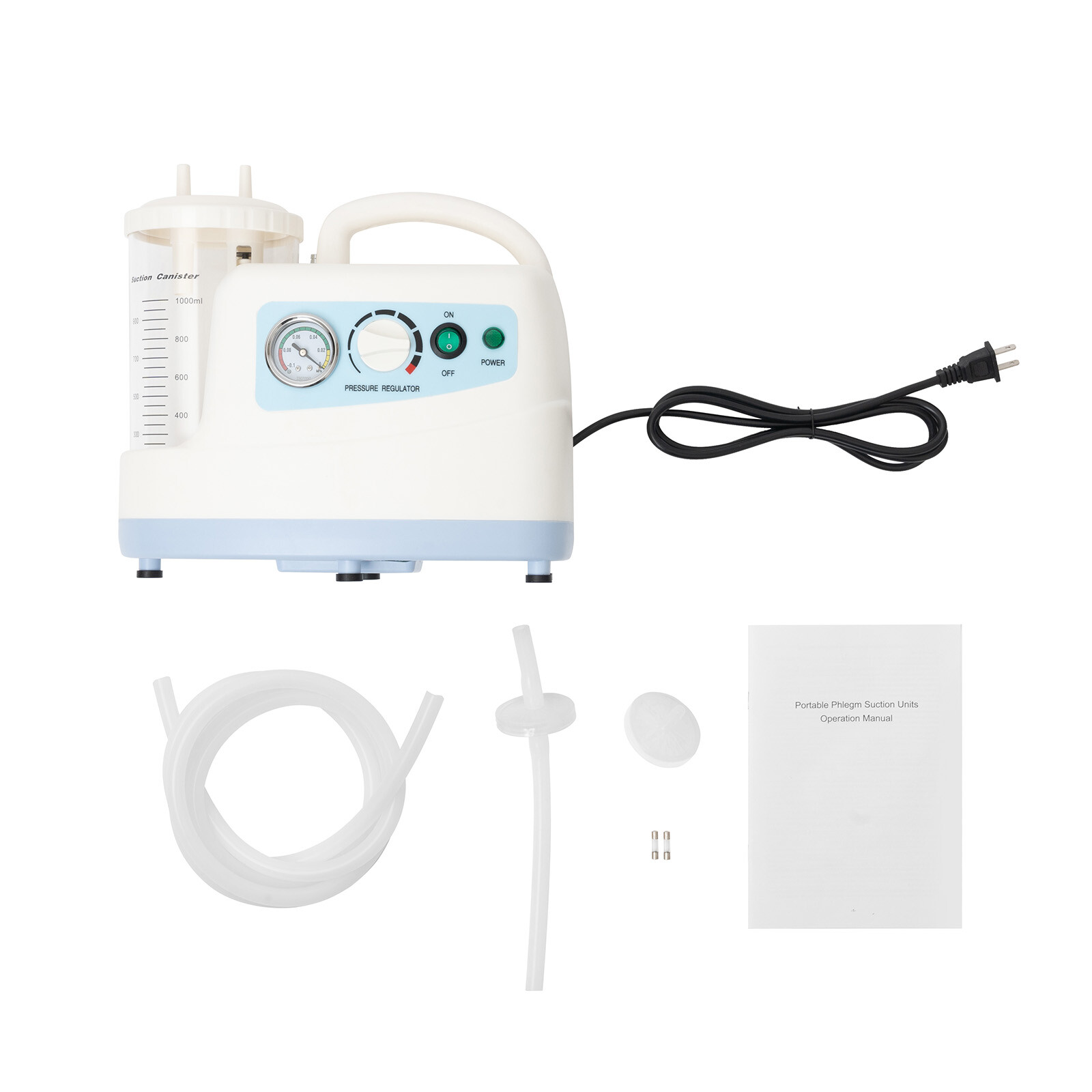 Portable Medical Vacuum Aspirator Machine Emergency Dental Phlegm Suction Unit
