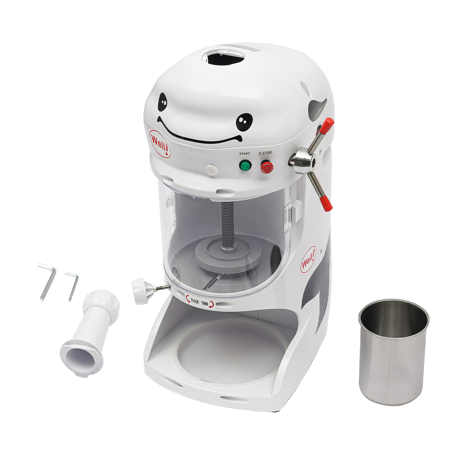 Ice Cub Shaved Ice Machine Commercial Ice Shaver Snow Cone Maker Premium 350W