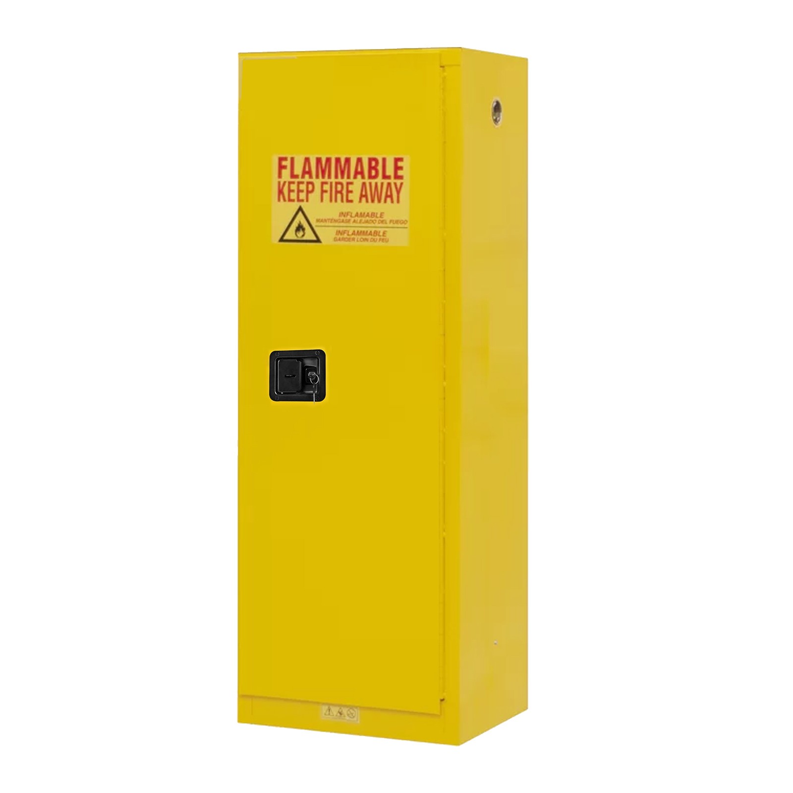 16 Gal Fireproof Flammable Cabinet, Industrial Storage with Leak Sump & Vents