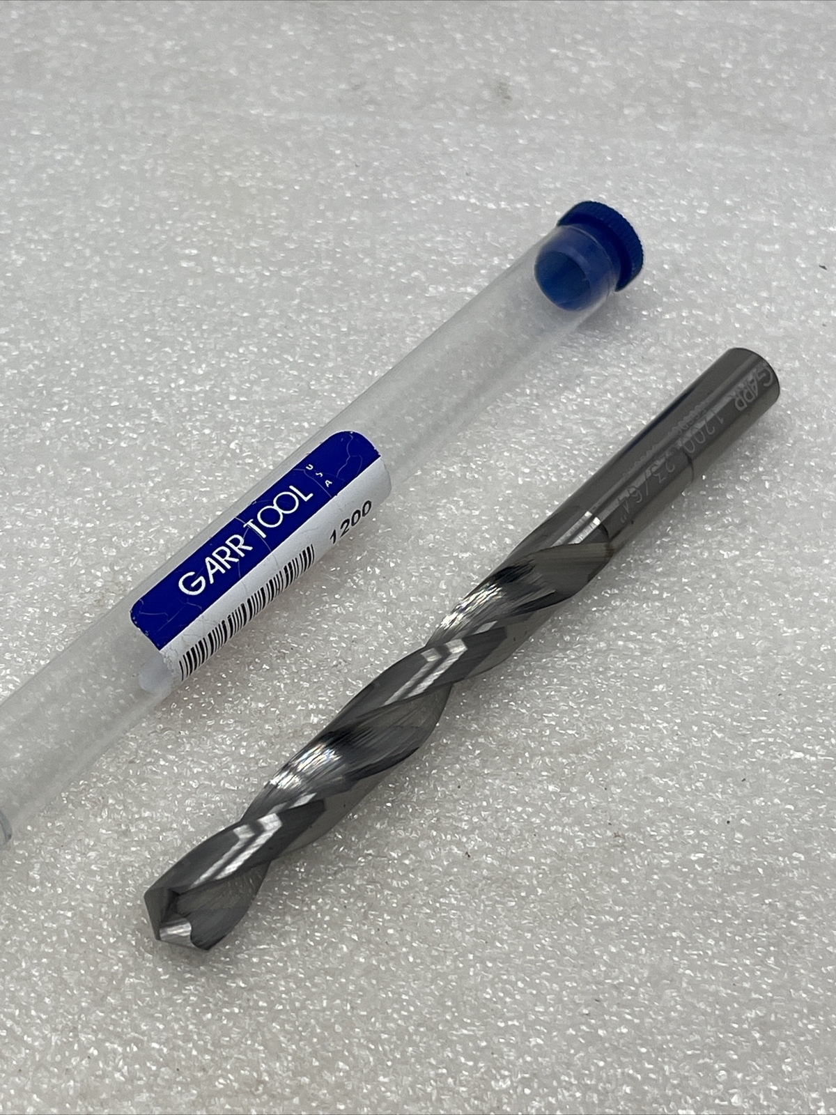 23/64” (.3594) Garr USA Solid Carbide 2 Flute Drill Bit, 1200, Uncoated, Jobber
