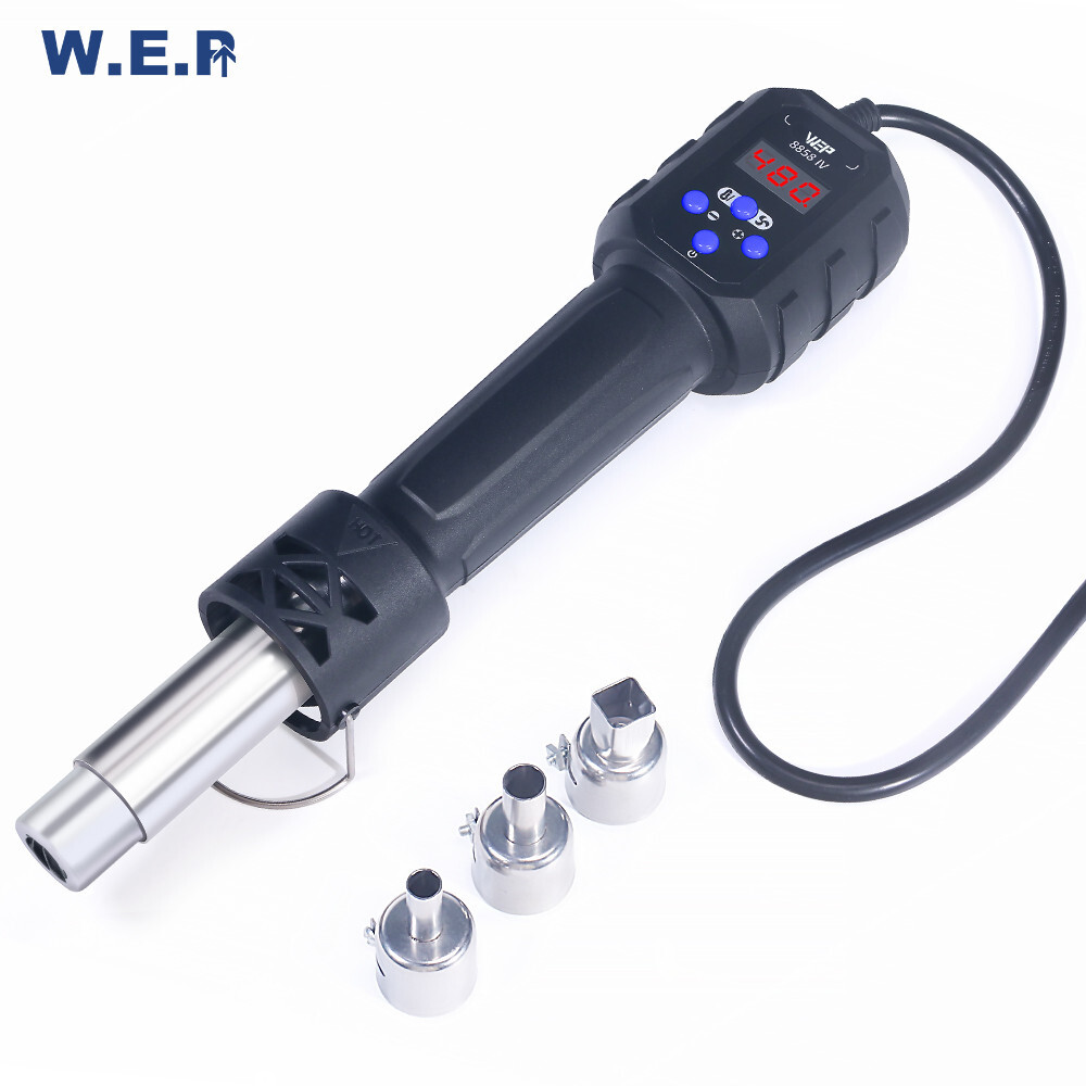 WEP Portable Soldeirng Station Desolder Iron Hot Air Gun Plastic Welder Tool