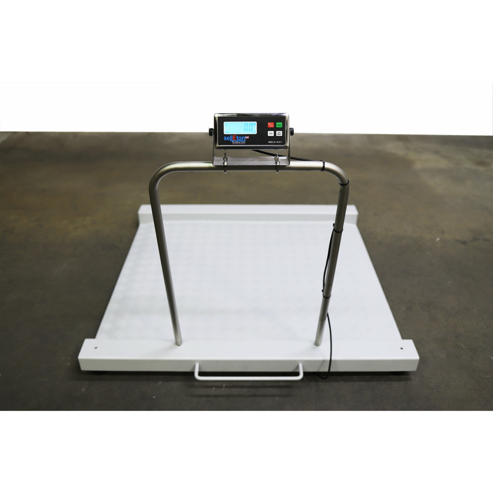Selleton Aluminum wheelchair Medical digital floor Drum scale 1000 lb x .2 lb