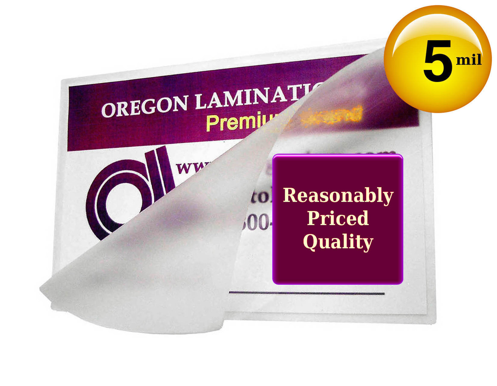 200/pack Small Menu size 5 Mil Hot Laminating Pouches 11-1/2 x 17-1/2 Clear