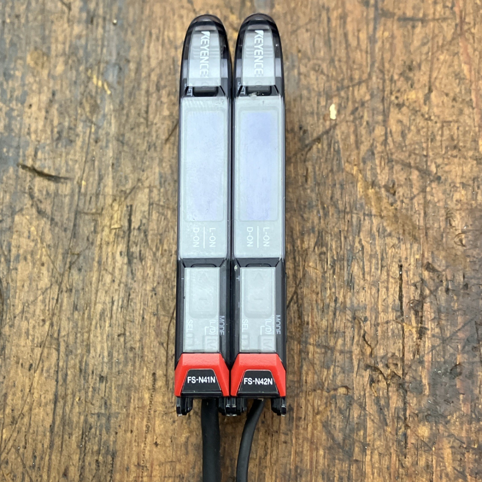 KEYENCE FS-N41N FS-N42N Fiber Optic Sensor Amplifier DC Cable Termination