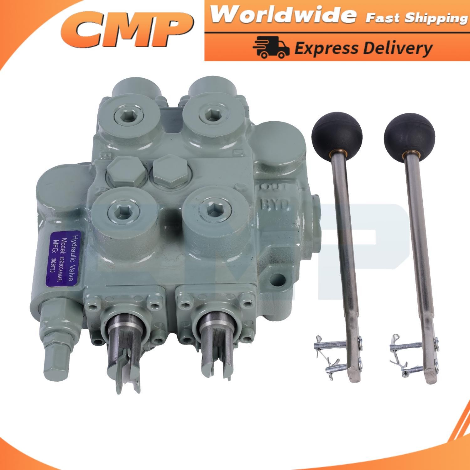 RD522CCAA5A4B1 for 2-spool 25 GPM PRINCE double-acting Hydraulic Valve 9-6702