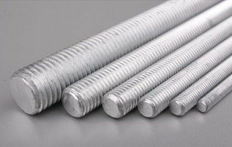 1/2-13 X 3′ A307 Grade A All Thread Rods Hot Dipped Galvanized 12 Sticks
