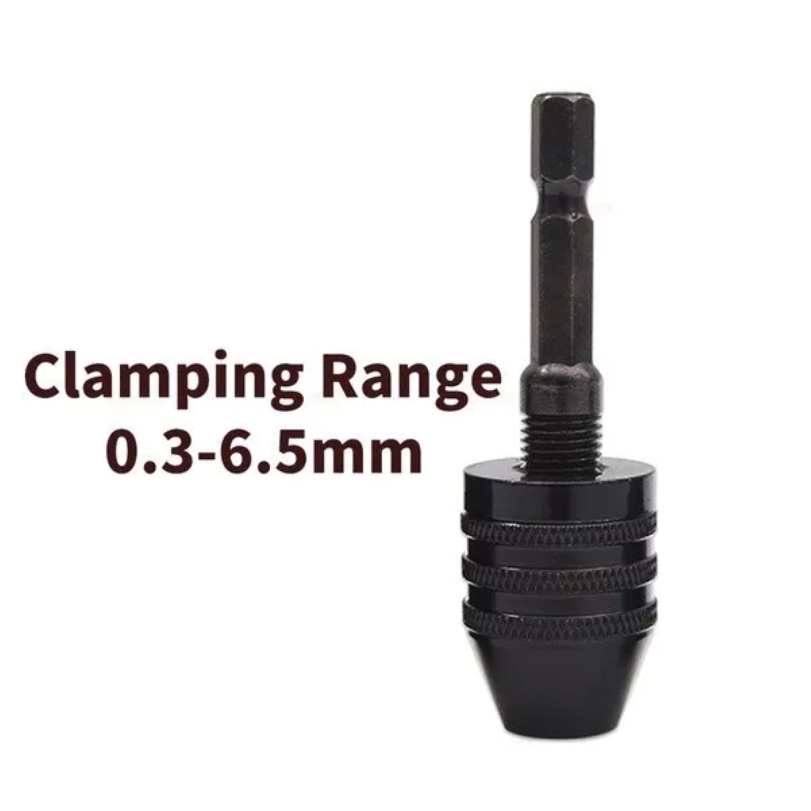 4Pcs 1/4″Hex Shank Keyless Drill Chuck Adapter Bit Quick Change Converter Driver