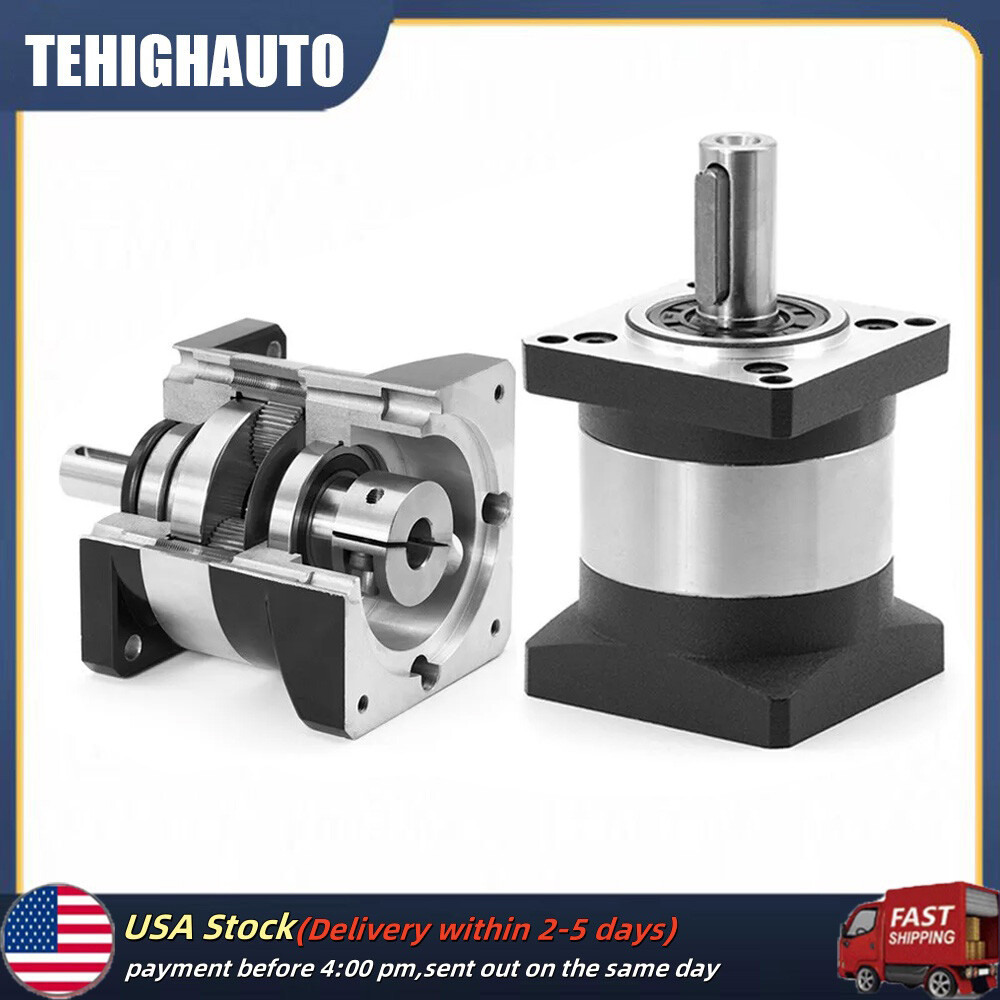 Nema23 Planetary Gearbox Speed Reducer Gear Head 5:1/20:1/50:1/100:1 14mm Shaft