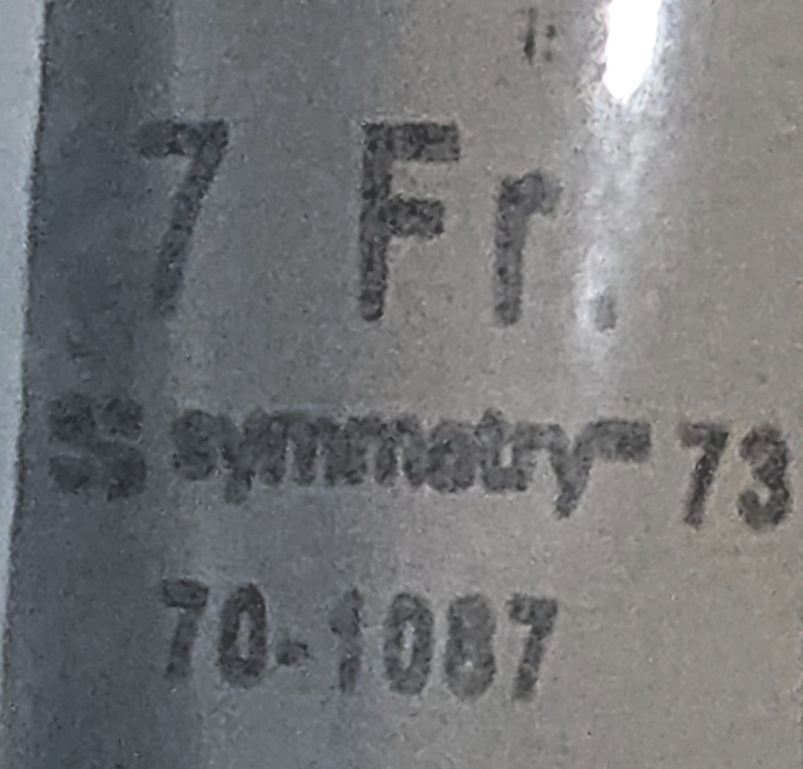 Lot of FOUR Symmetry 70-1087 Suction Tube, Frazier, Angled, 7 Fr, 7 1/2 in (A2D)