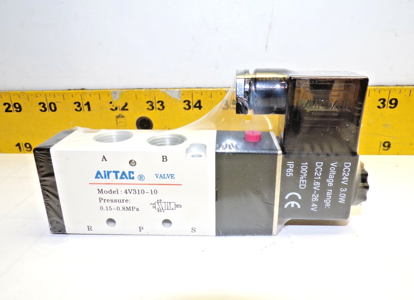 New Airtac Solenoid Valve Pressure 0.15~0.8MPa 24 VDC Coil 4V31010B