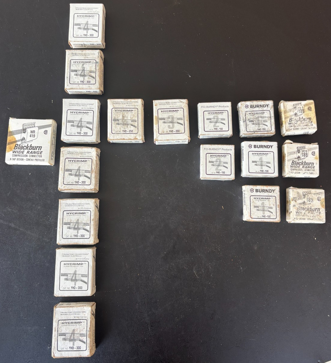 Burndy HYCRIMP & Blackburn Compression Line Tap Lot Made In USA