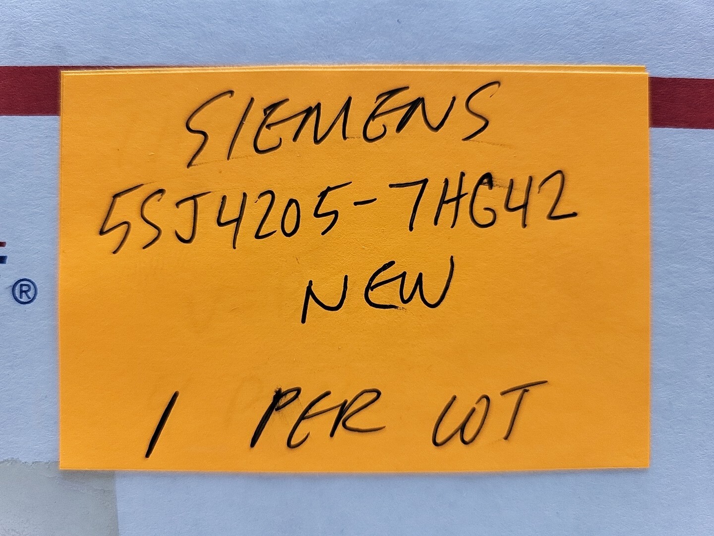 Siemens 5SJ4205-7HG42 Circuit Breaker 0.5A Amp 2-Pole Type NSJ 277V/480Y New