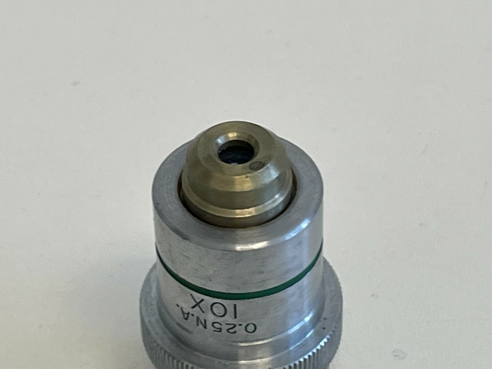 A6: Bausch & Lomb Microscope Flat Field Objective 10X 0.25 N.A 0.18 Cover Glass
