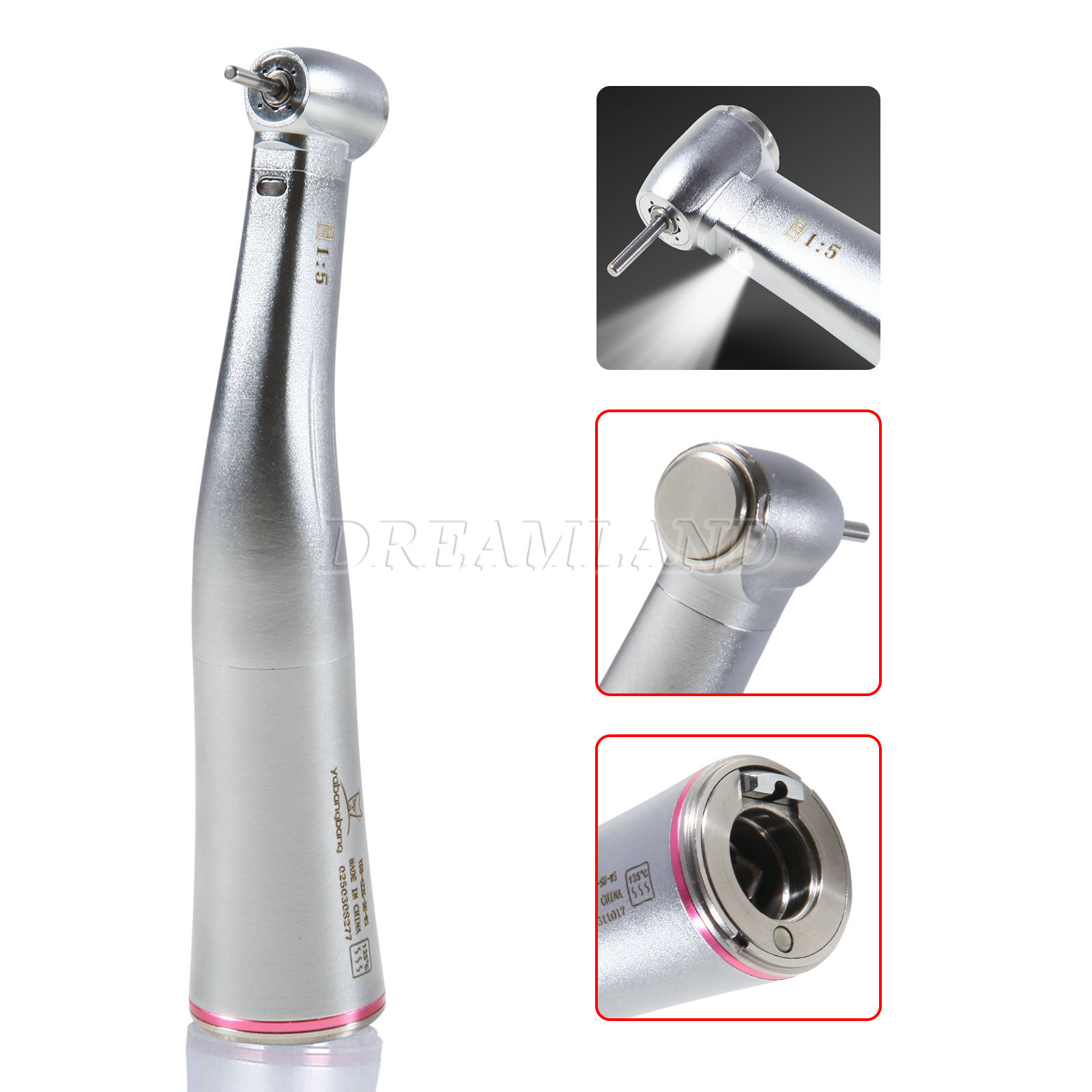 Dental Implant Motor Reduction Contra Angle Latch 1:1 /1:5 / 20:1 Push Handpiece