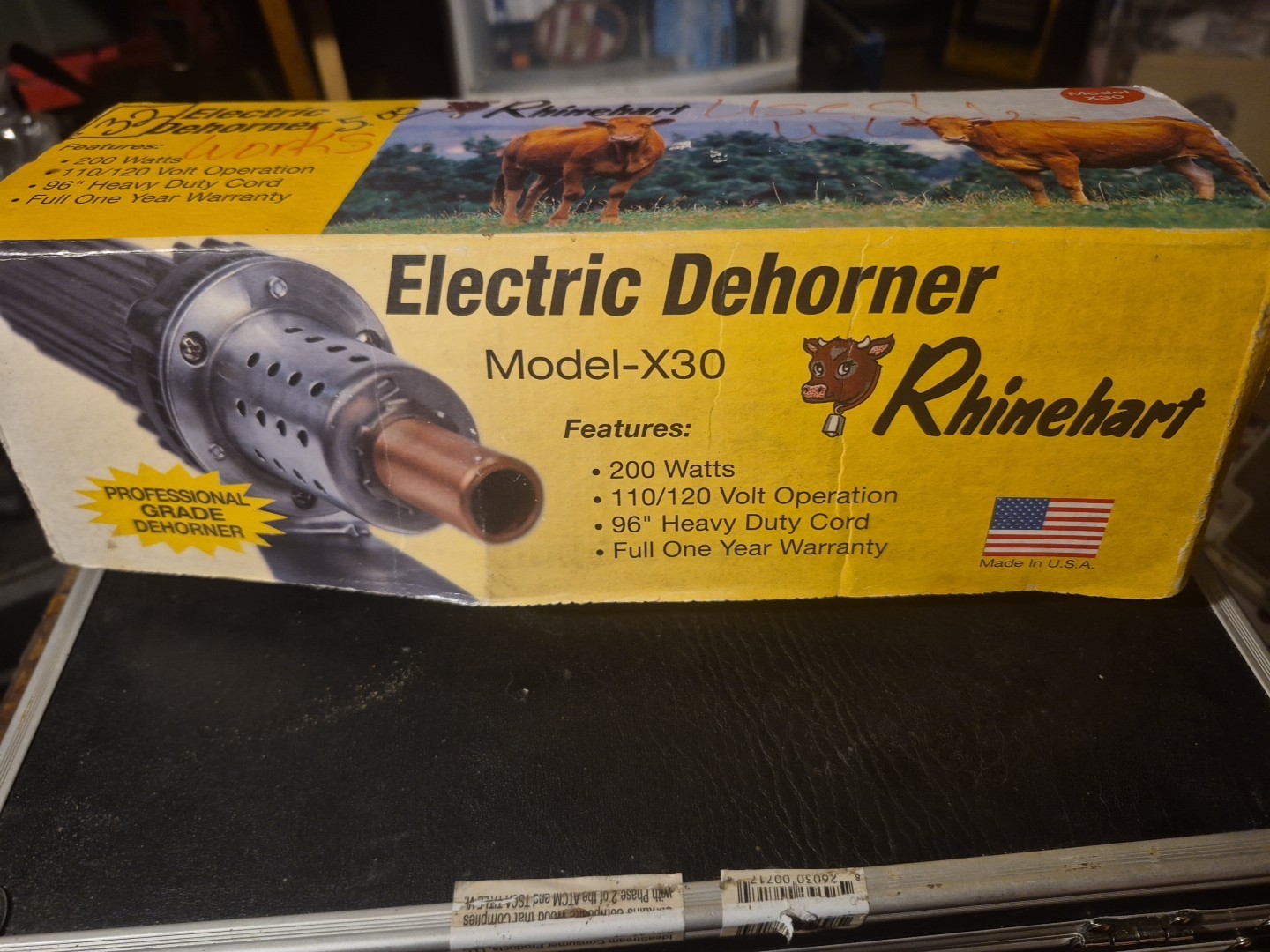 Rhinehart Electric Dehorner Model- X30 200 Watts Professional Grade 96” Cord
