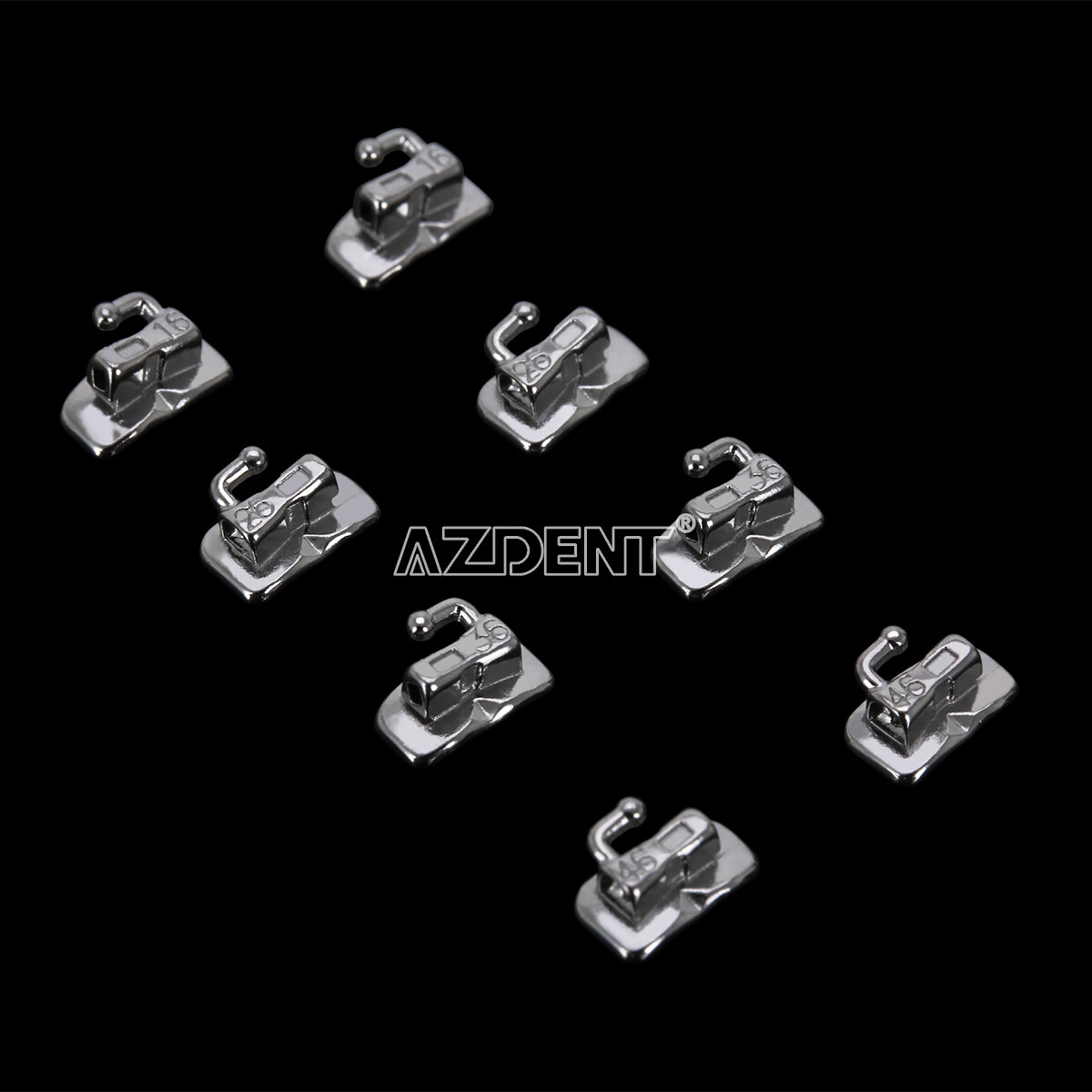 50 Sets AZDENT Ortho Buccal Tube Dental 1st Molar Bondable Non-Con Roth.022