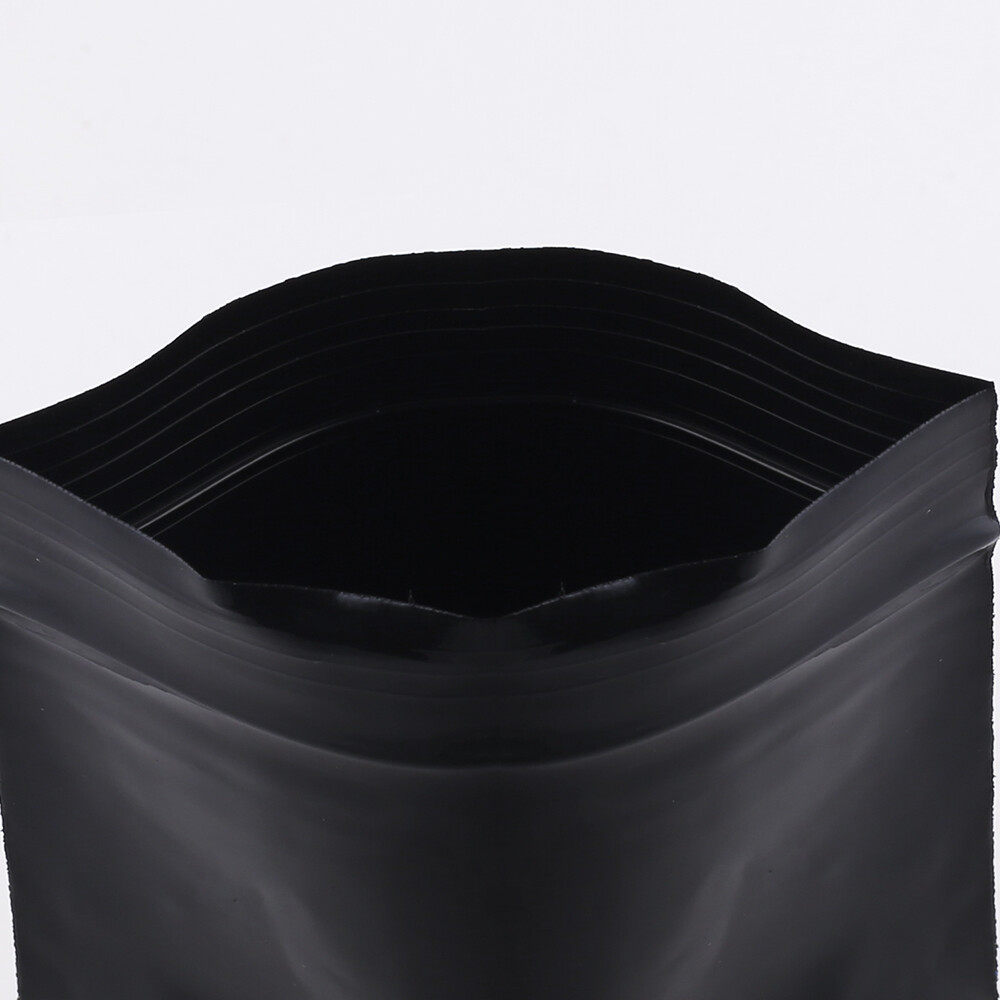100 Flat Black Poly QuickQlick™ Bags Repacking Pouches w/ a Variety of Sizes