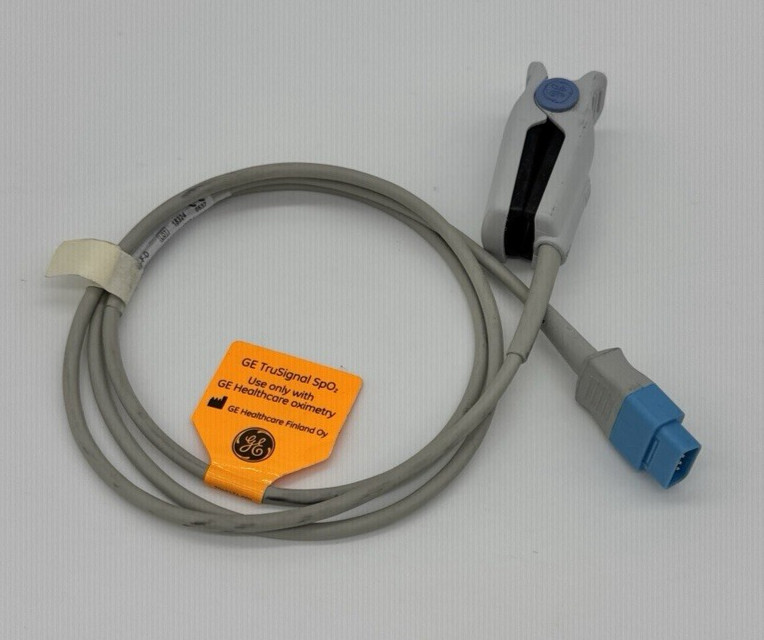 GE Trusignal SpO2 9-pin TS-F-D Adult Finger Clip Blood Oxygen Probe GE OHMEDA