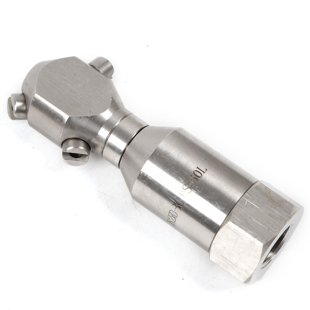 Stainless Rotating Jet Spraying Washing Nozzle Tank Barrel Pipeline Clean 1/2”