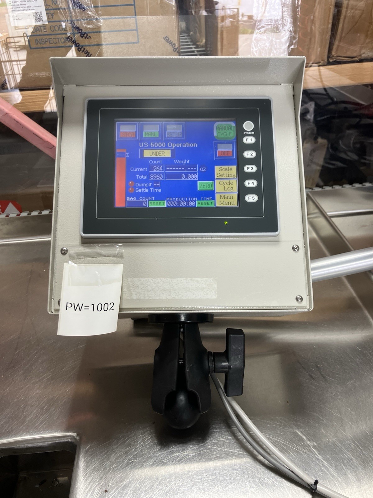 Advanced Poly-Packaging US-5000 Counting Scale, With Auto Tipper See Description