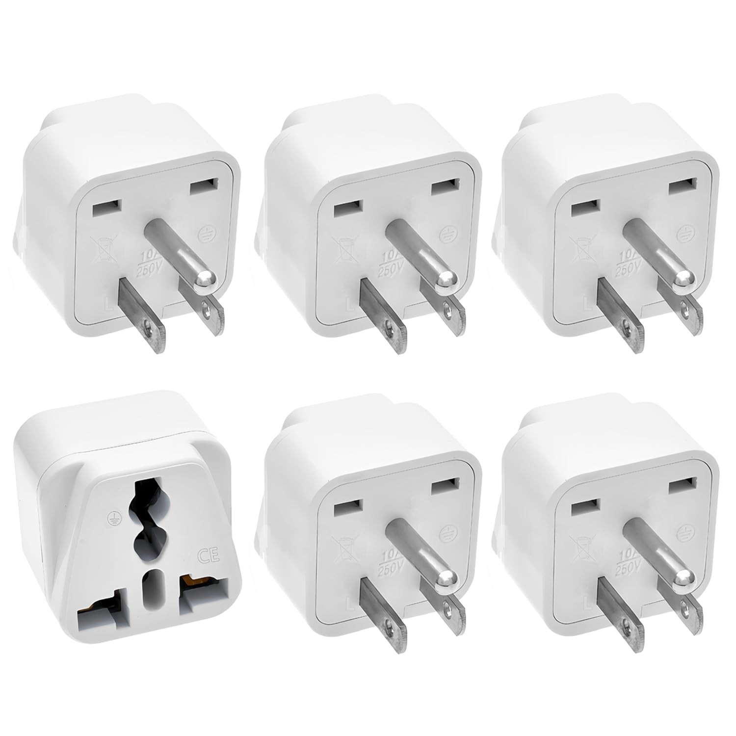 Universal Adapter, Europe to US Plug Travel Adapters, Universal Travel Adapte…