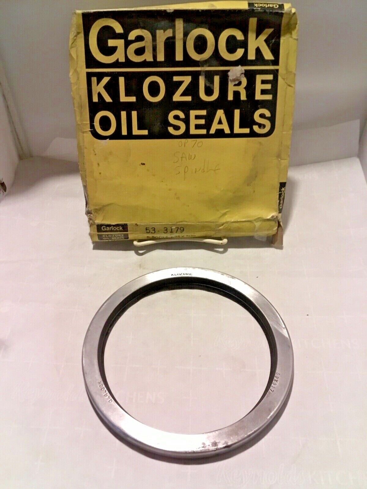 Garlock 53 x 3179 Klozure Oil Seals Size 5.500 X 6.625 X 0.500 Inch NOS