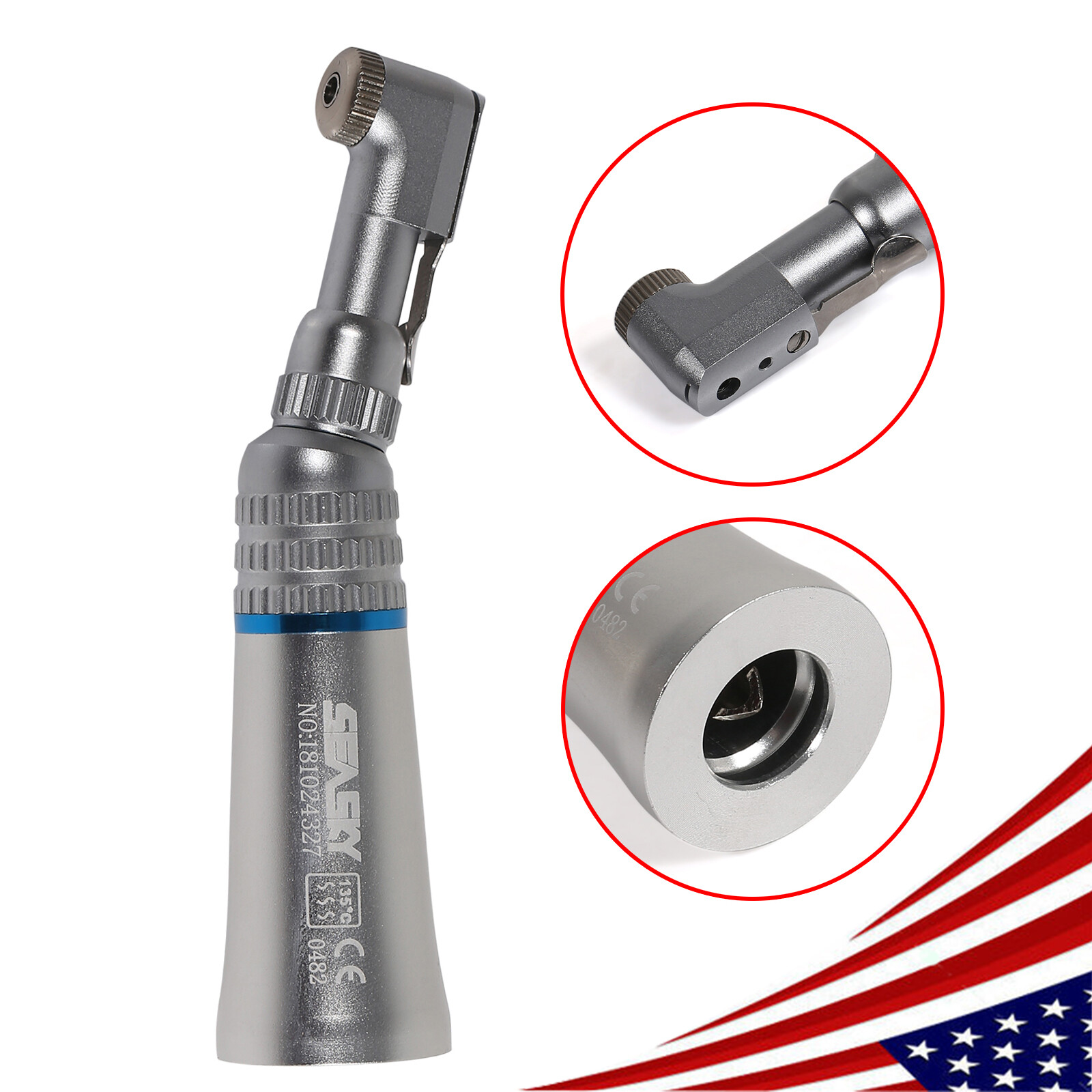 USA Dental Contra angle Slow Speed Handpiece E-type Fit RA 2.35mm Latch Burs YP