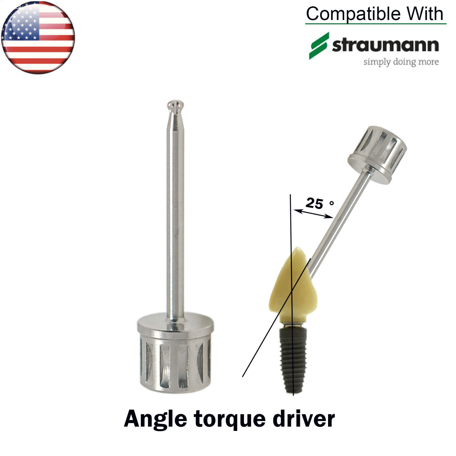 Dental For Straumann ITI Implant ASC Screwdriver Angulated Screw Channel Driver