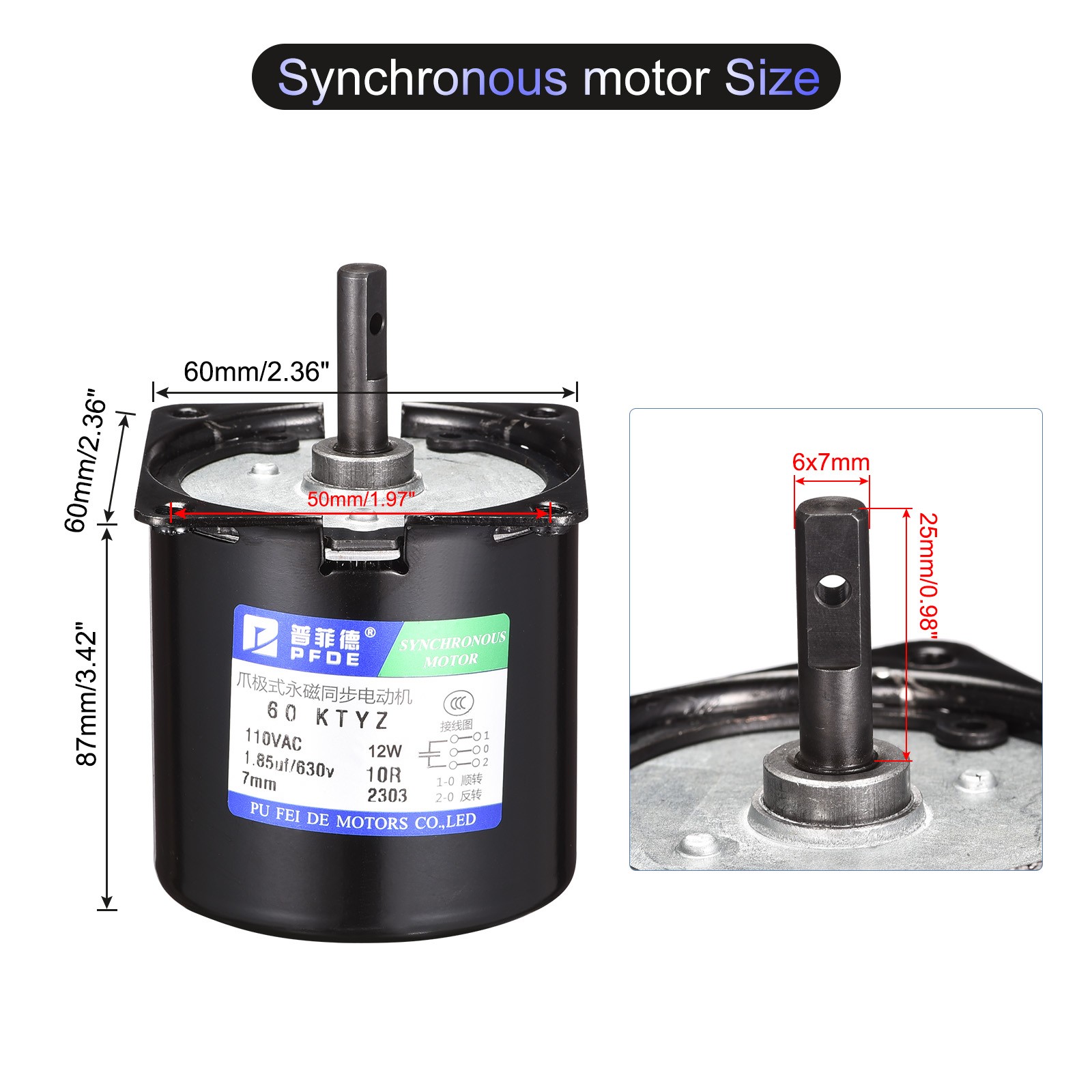 1Pcs 10RPM 110V 18W Synchronous Gear Motor Motor 50/60Hz CW/CCW AC
