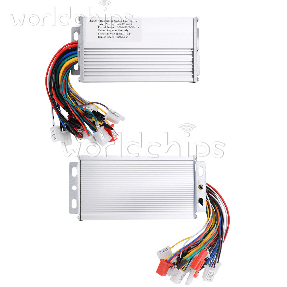 48V60V64V72V 1000W 1500W DC Motor Speed Control Dual-Mode Brushless Controller