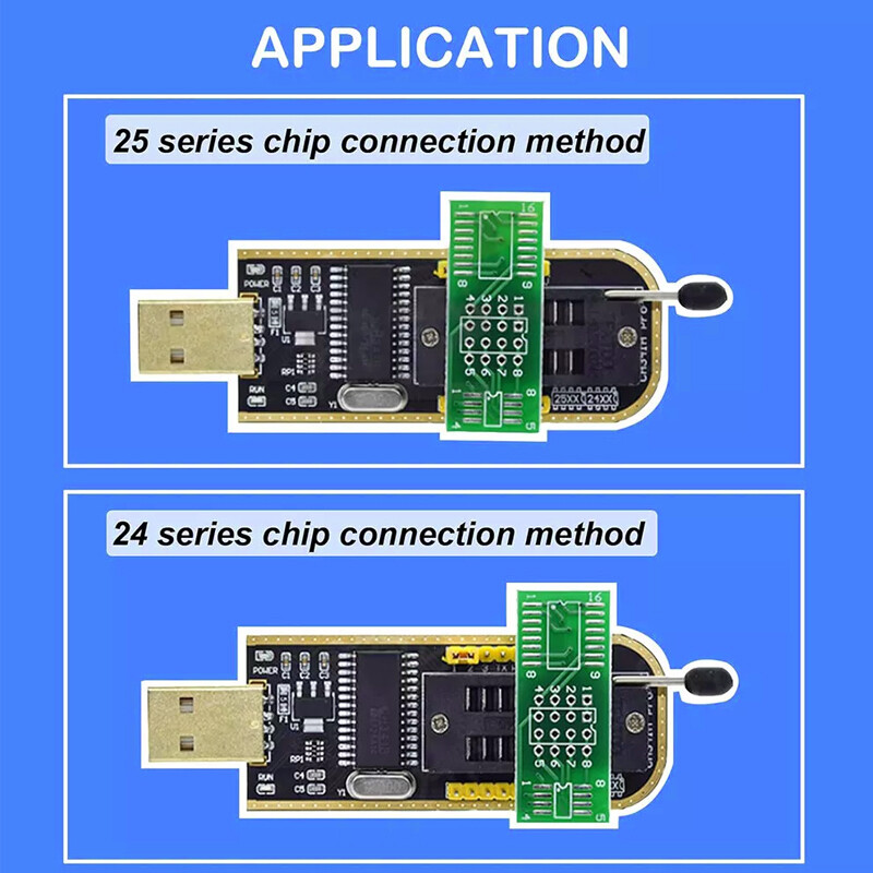 CH341A 24 25 Series EEPROM Flash BIOS USB Programmer Module + SOP8 Clip