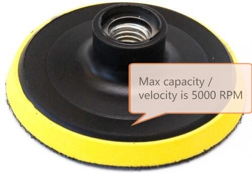 Backer Pad Hook and Loop Backing Plate for Polishing buffing Pads Sanding Discs