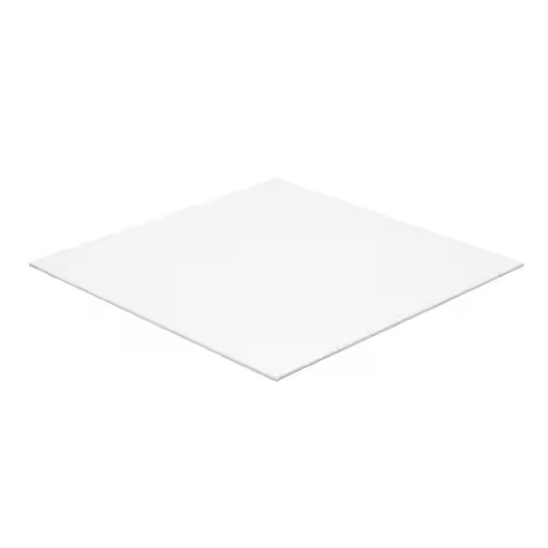 12 In. X 48 In. X 1/8 In. White Opaque Acrylic Sheet (2-Piece)