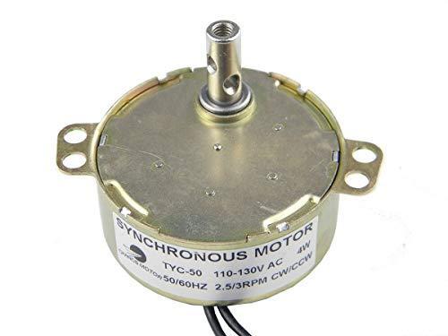 TYC-50 Small Synchronous Motor AC 110V 2.5/3RPM 4W 50/60HZ CW/CCW Electric Gear