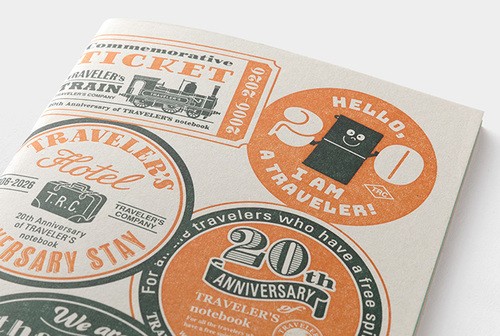 Traveler’s Notebook 20th Anniversary Refill Baby 5pcs Set Traveler’s Company