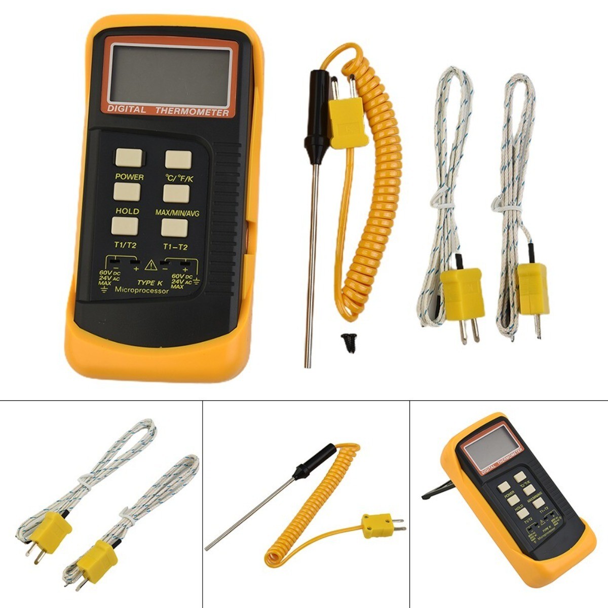 Meters -50??C To 1300??C -58??F To 2372??F Thermocouple Thermometer & Probe Test