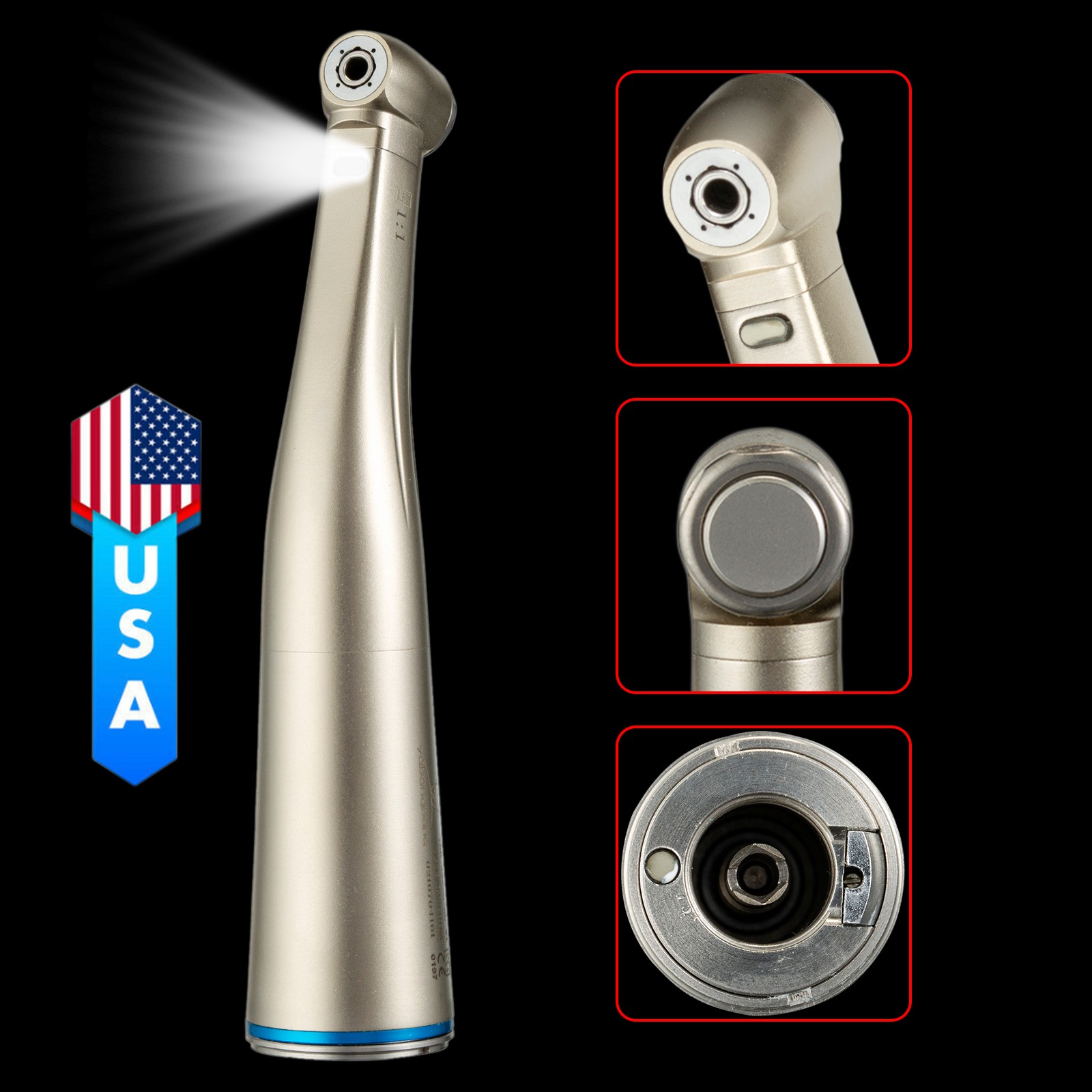 Dental LED Brushless Electric Micro Motor/1:5 1:1 Increasing Handpiece