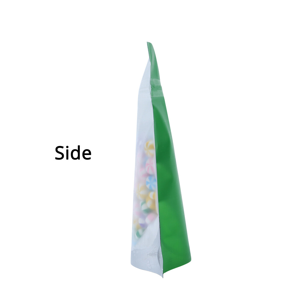Assorted Sizes Matte Clear Front Color Back Foil Mylar Stand up Zip Lock Bag M21