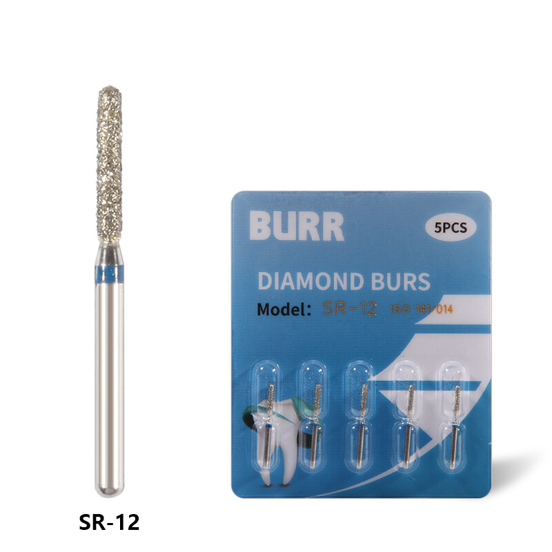 50pcs Dent Diamond Burs SR-12 FG 1.60 mm For High Speed Handpiece